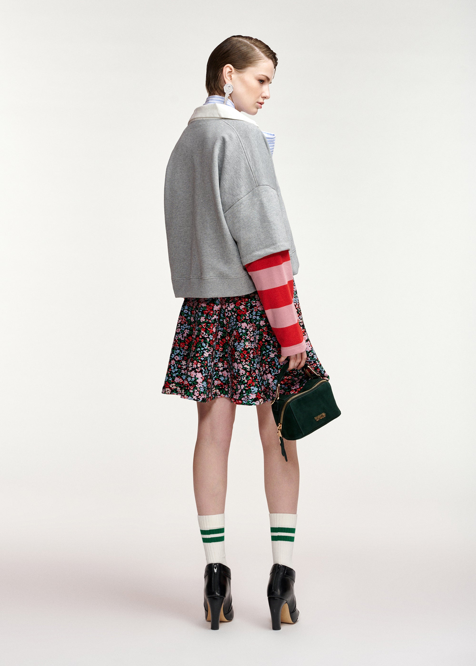 ESSENTIEL ANTWERP RED KANTELOU POLO SWEATSHIRT 226