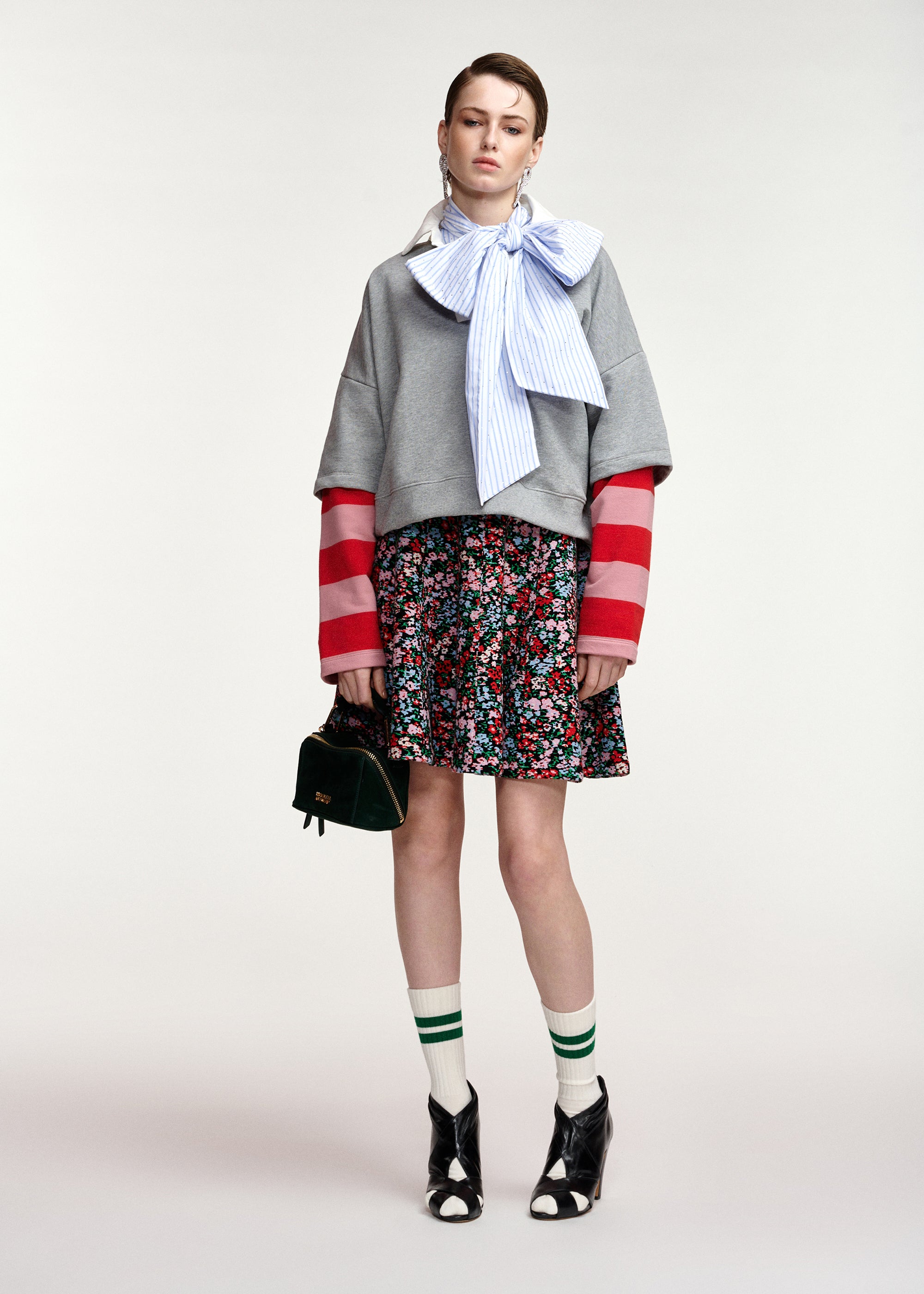 ESSENTIEL ANTWERP RED KANTELOU POLO SWEATSHIRT 226