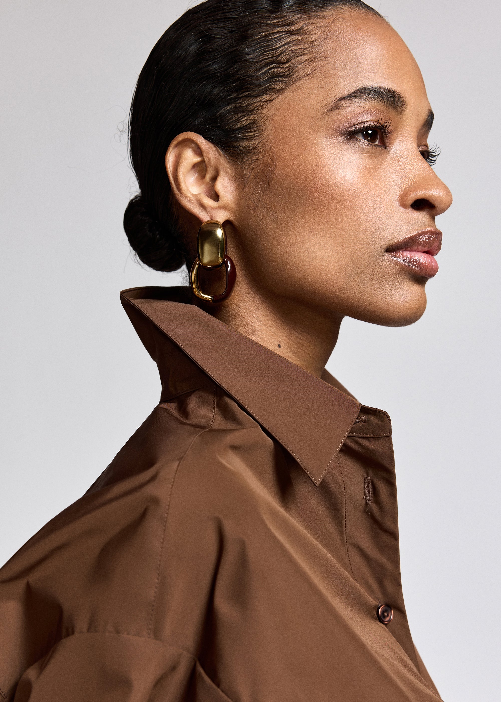 essentiel antwerp wine karrie chain earrings