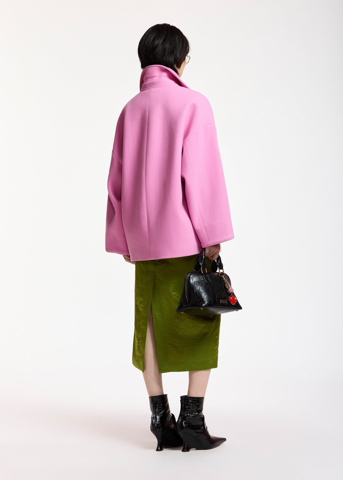 ESSENTIEL ANTWERP PINK KIDNEY OVERSIZED COAT 226
