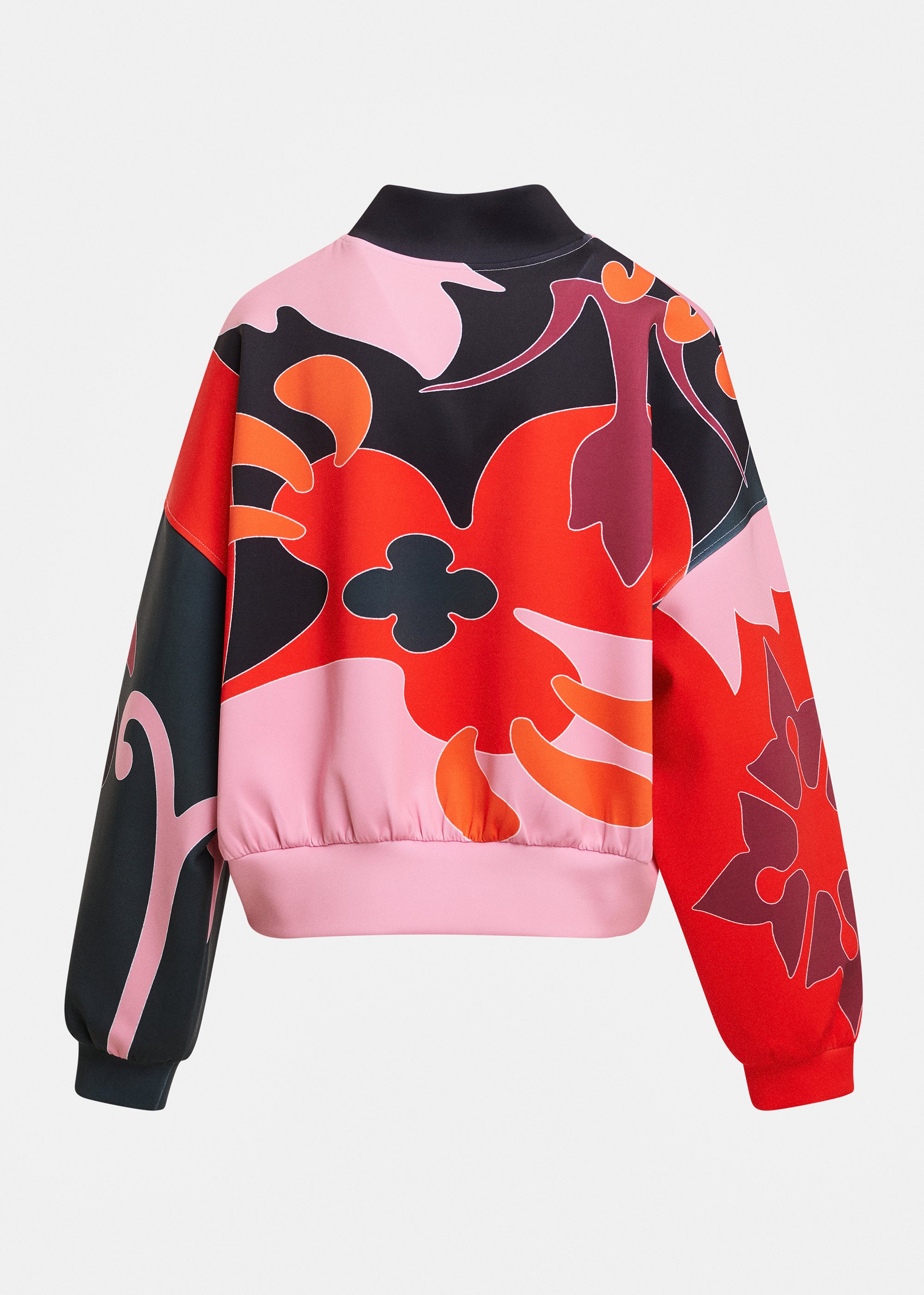 ESSENTIEL ANTWERP RED KIVA PLACED PRINT BOMBER 226