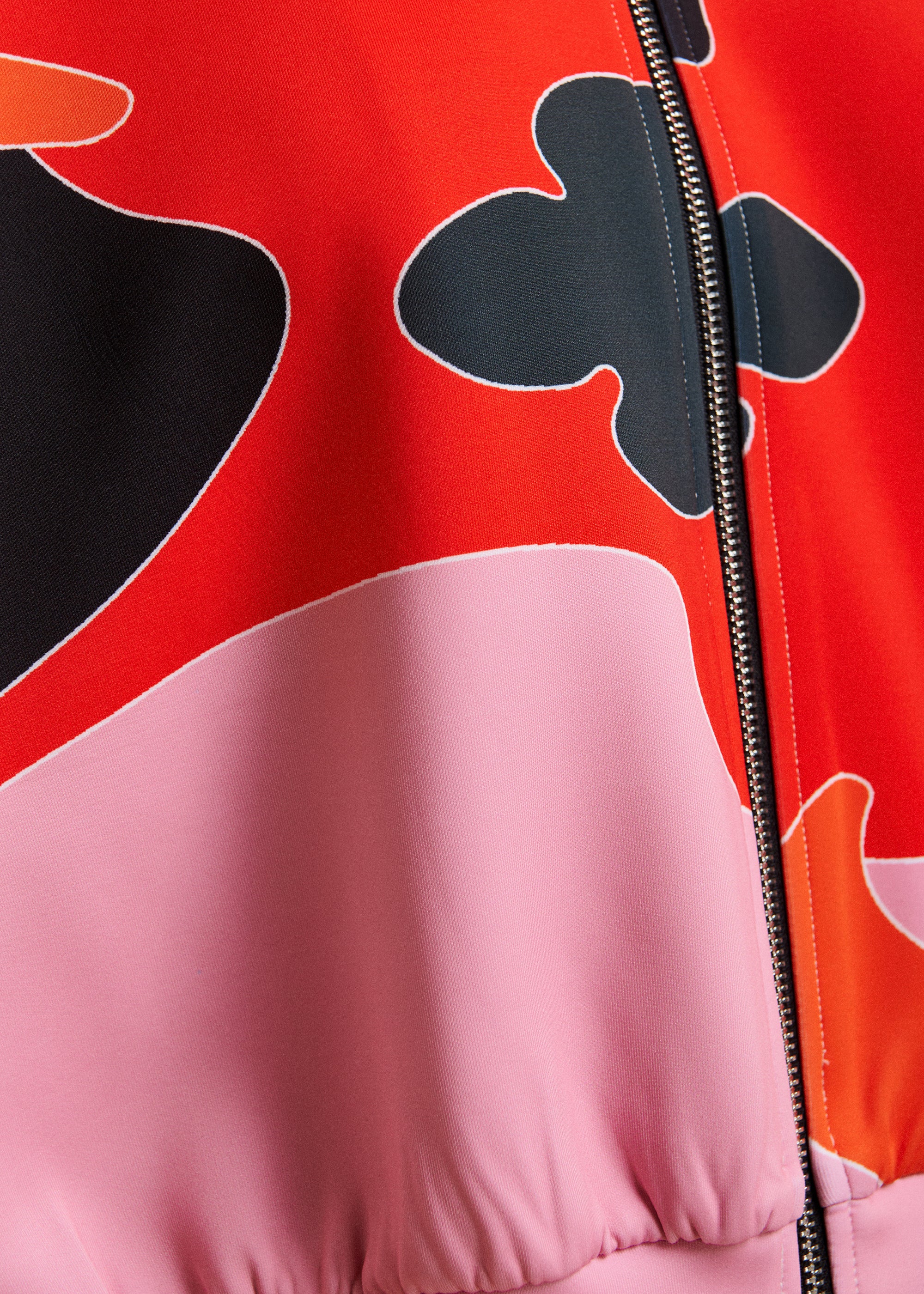 ESSENTIEL ANTWERP RED KIVA PLACED PRINT BOMBER 226