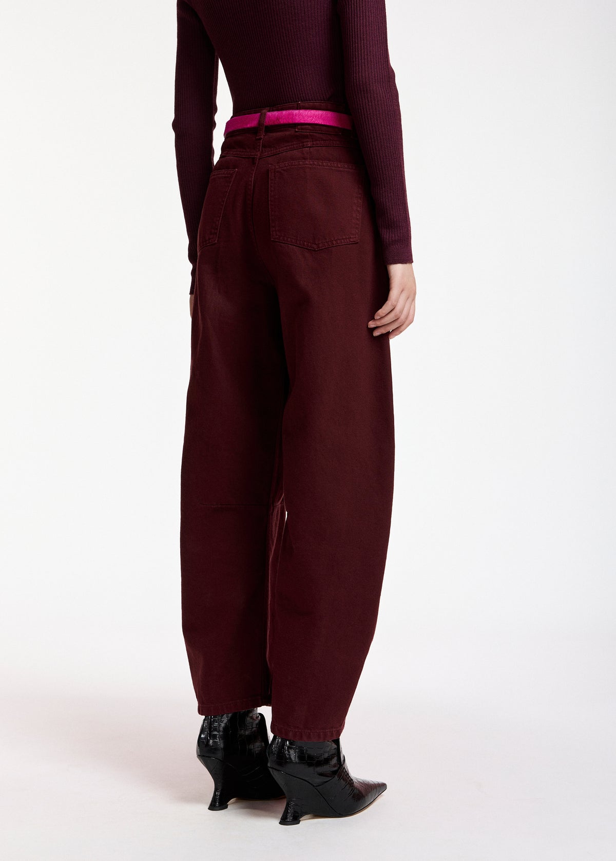 ESSENTIEL ANTWERP WINE KOKOS COLOUR DENIM BARREL LEG KOKOS 226