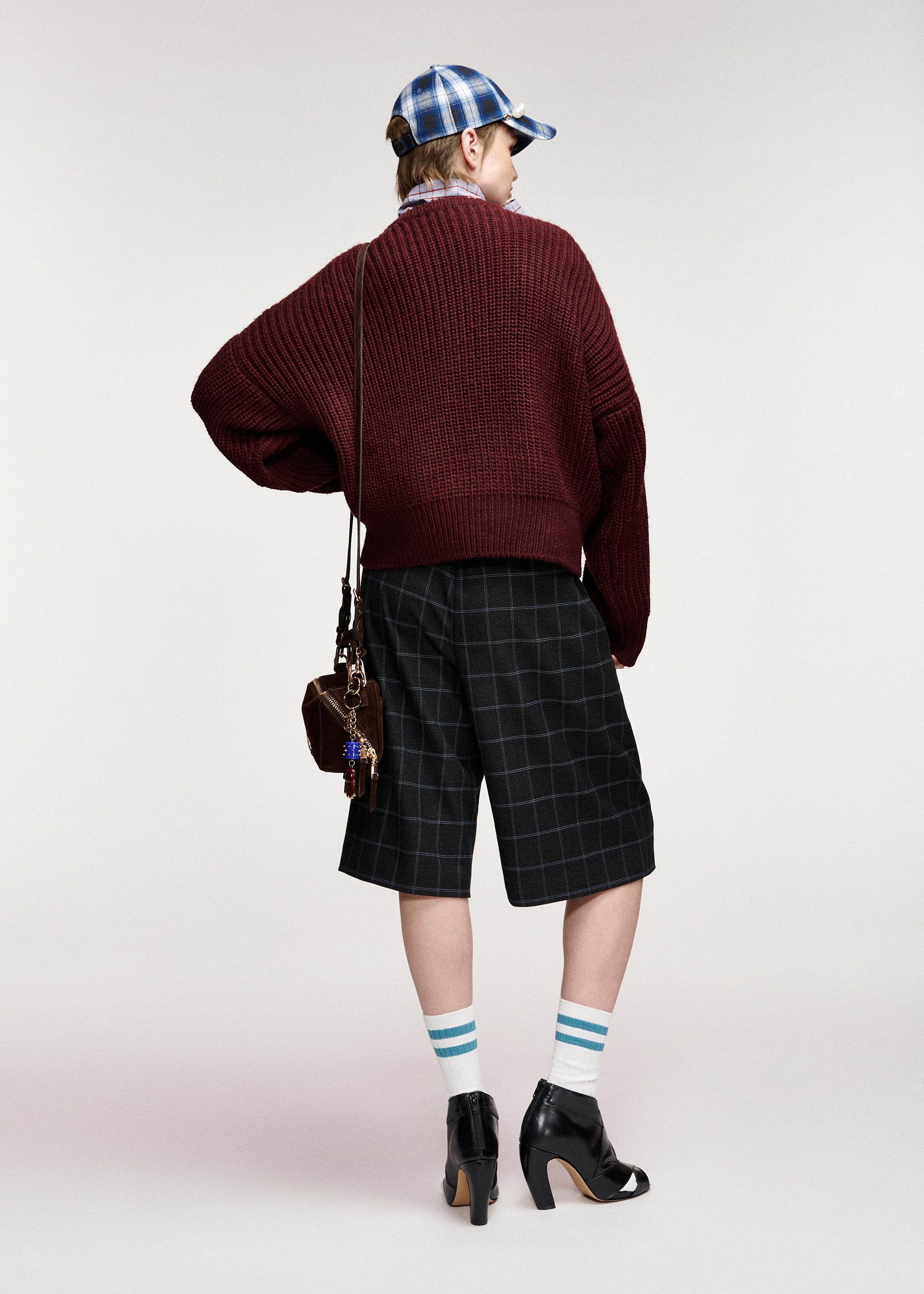 ESSENTIEL ANTWERP WINE KOSTAR EMBROIDERED PULLOVER 226