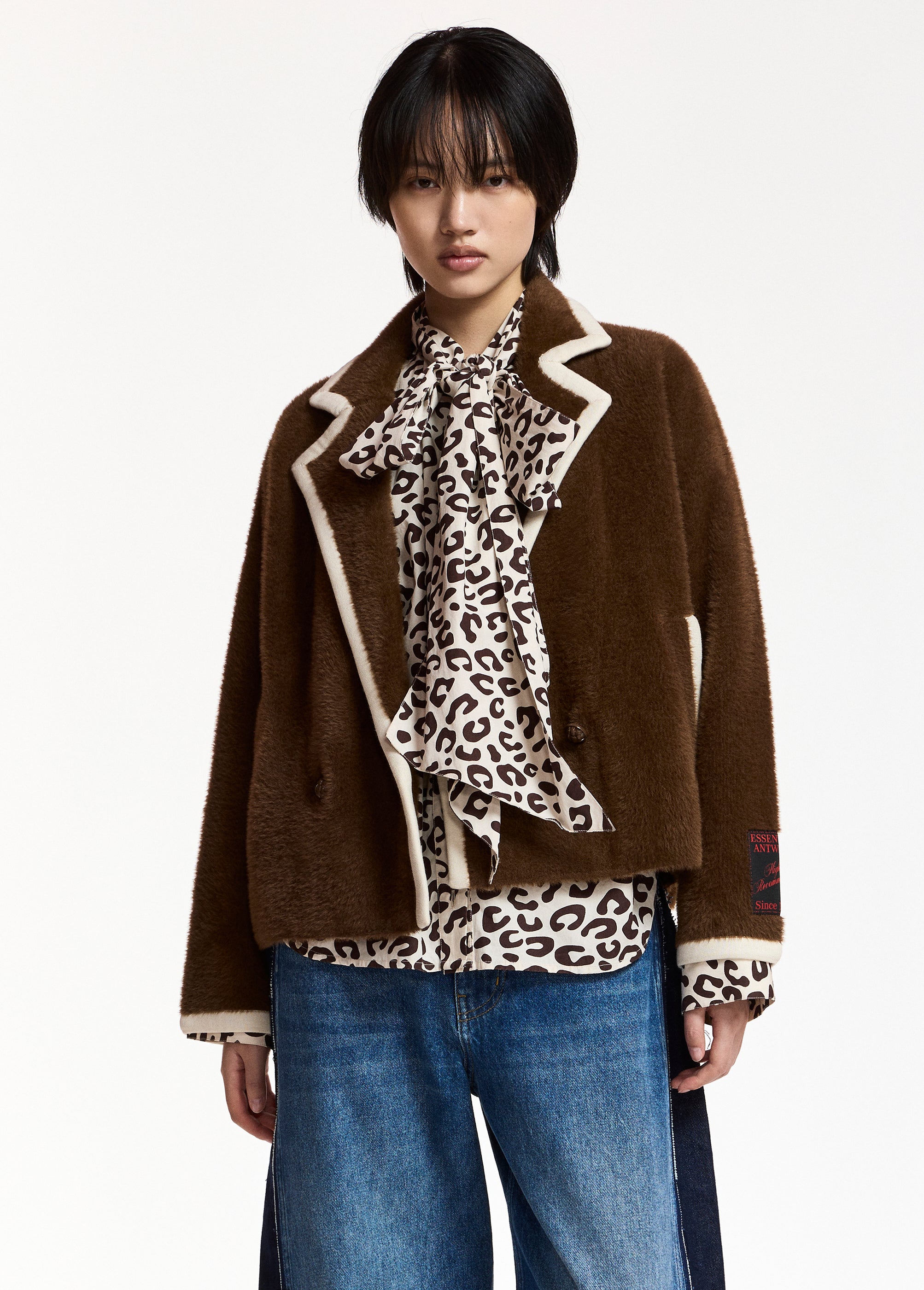 ESSENTIEL ANTWERP MULTI KUGAR CONTRAST CARDIGAN 226