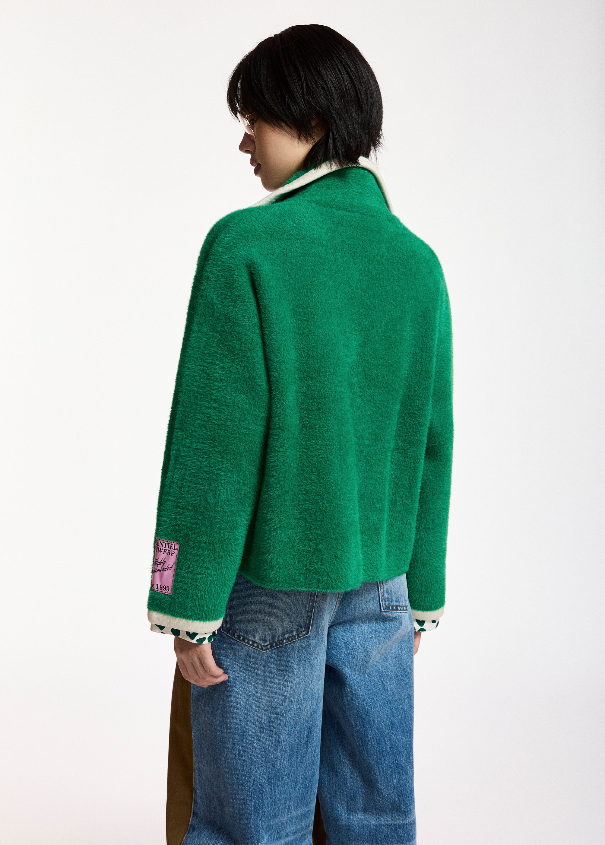 ESSENTIEL ANTWERP MULTI KUGAR CONTRAST CARDIGAN 226