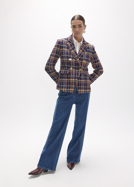 LOLA CASADEMUNT BLUE BLAZER LF2602003 226