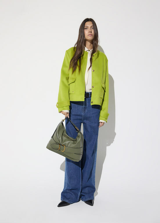 LOLA CASADEMUNT LIME WOOL JACKET LF2602007 226