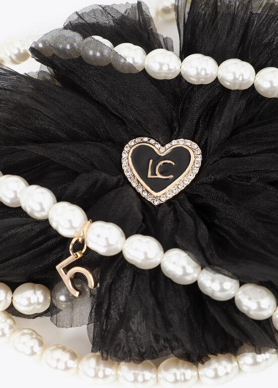 LOLA CASADEMUNT DOUBLE STRAND PEARL AND FLOWER NECKLACE 2603040 226E
