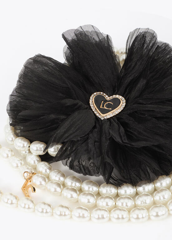 LOLA CASADEMUNT DOUBLE STRAND PEARL AND FLOWER NECKLACE 2603040 226E