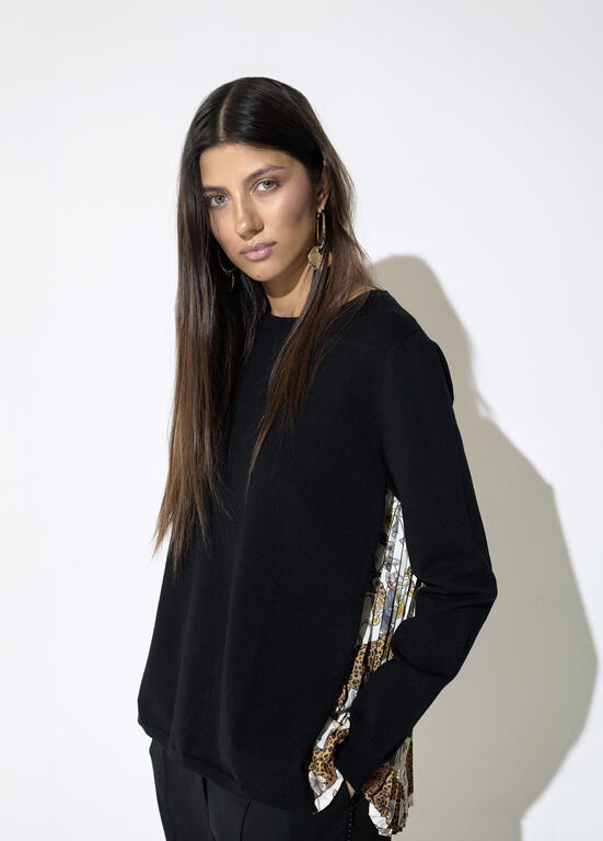 LOLA CASADEMUNT BLACK KNIT LF2611002 226