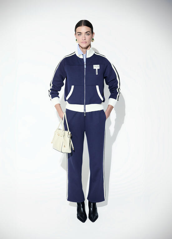 LOLA CASADEMUNT NAVY TROUSERS LF2614010 226