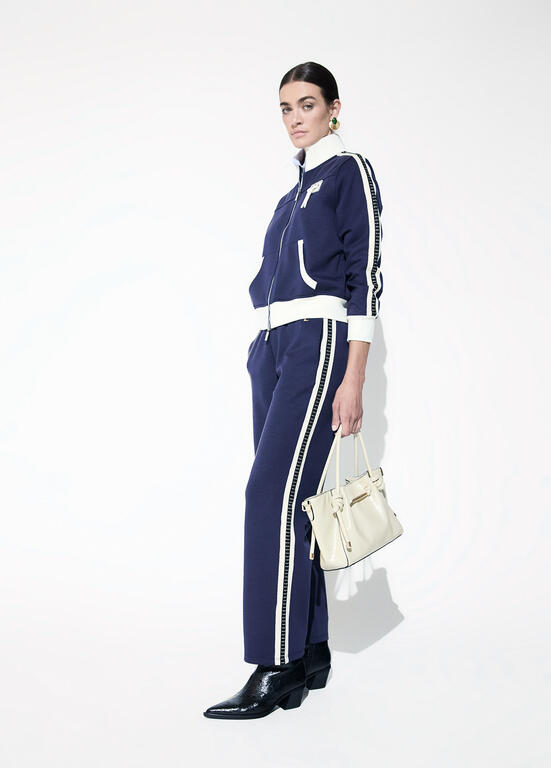 LOLA CASADEMUNT NAVY TROUSERS LF2614010 226