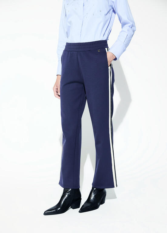 LOLA CASADEMUNT NAVY TROUSERS LF2614010 226