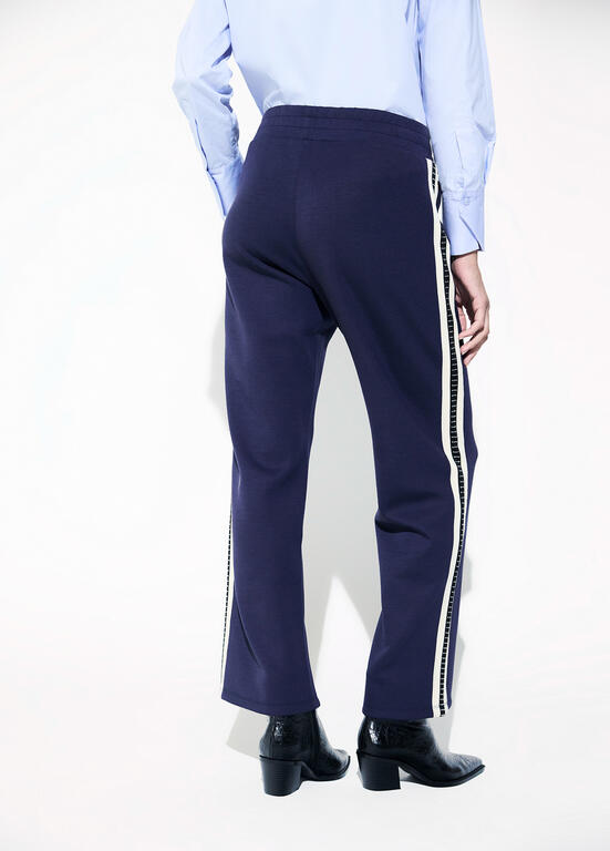 LOLA CASADEMUNT NAVY TROUSERS LF2614010 226