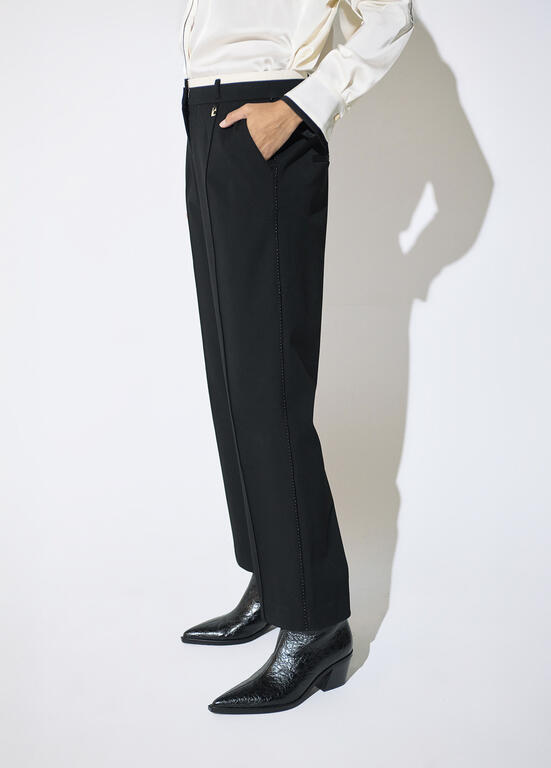 LOLA CASADEMUNT BLACK TROUSERS LF2614011 226