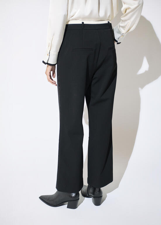 LOLA CASADEMUNT BLACK TROUSERS LF2614011 226