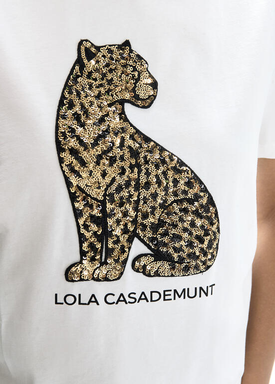 LOLA CASADEMUNT CREAM T-SHIRT LF2615043 226