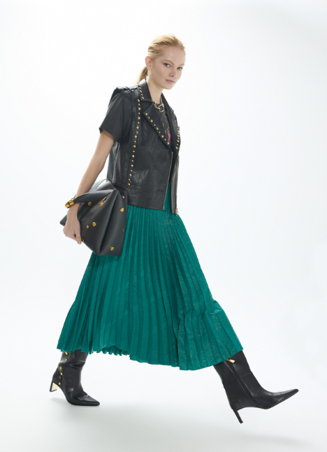 LOLA CASADEMUNT MAITE BLACK STUD GILLET MF2602015 226