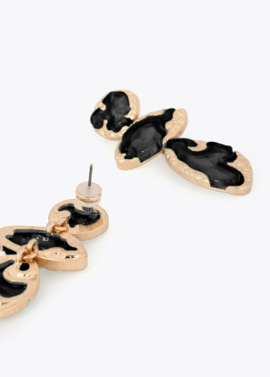 LOLA CASADEMUNT BLACK GOLD EARRINGS 2603056 126