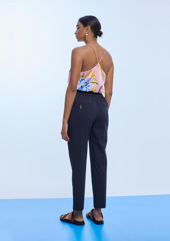 LOLA CASADEMUNT MULTI PRINTED SATIN  TOP LS2615061 126