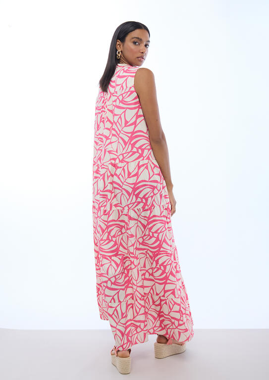 LOLA CASADEMUNT PINK PRINTED DRESS LS2616141 126