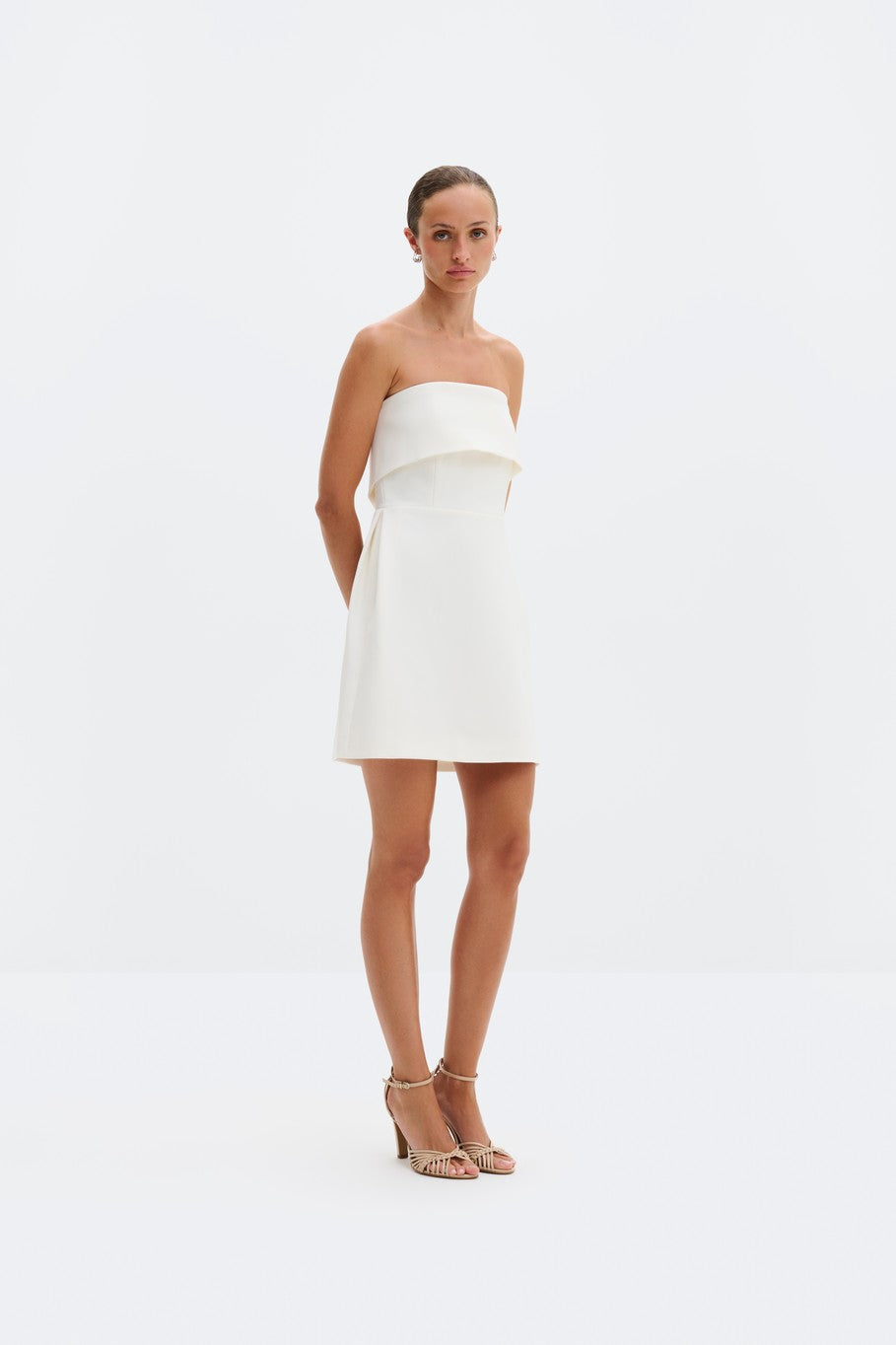 malina tuilie cream mini strapless dress 7340217290799 shop macbees ireland 