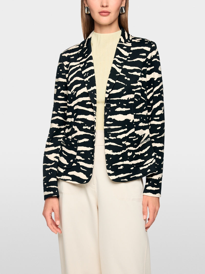 marc cain zebra print blazer AS3408J03 shop macbees ireland killarney 