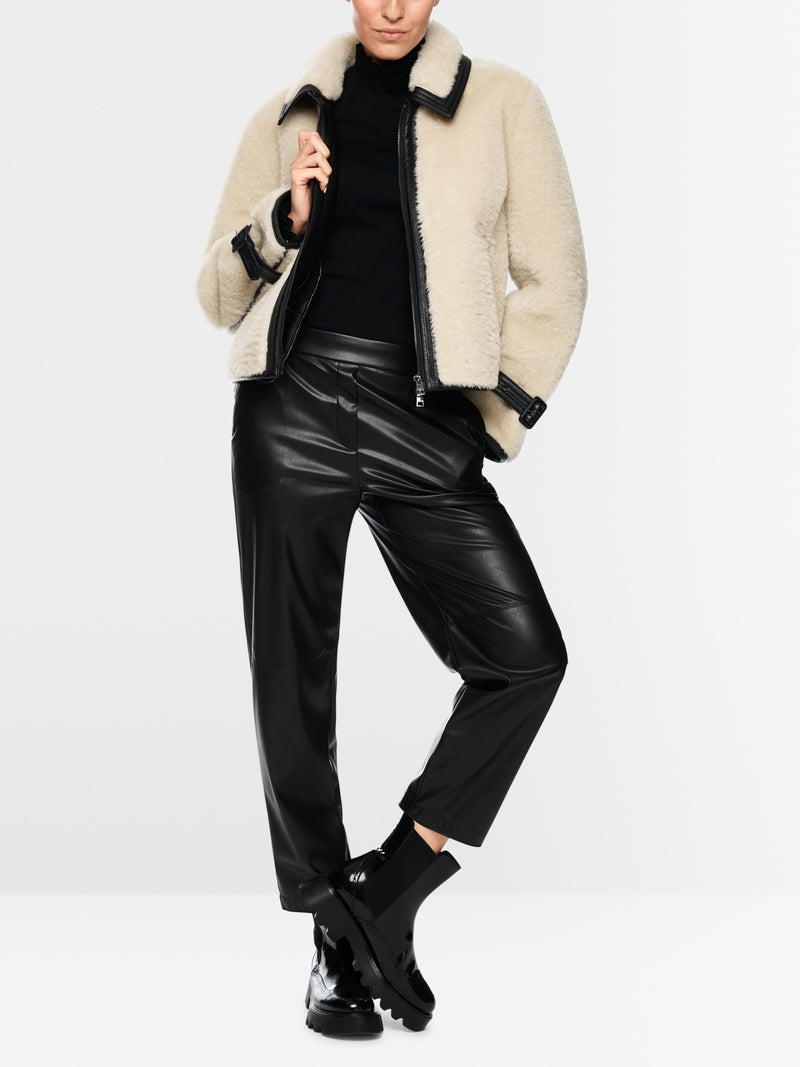 marccain leather jacket stocked at macbees ireland