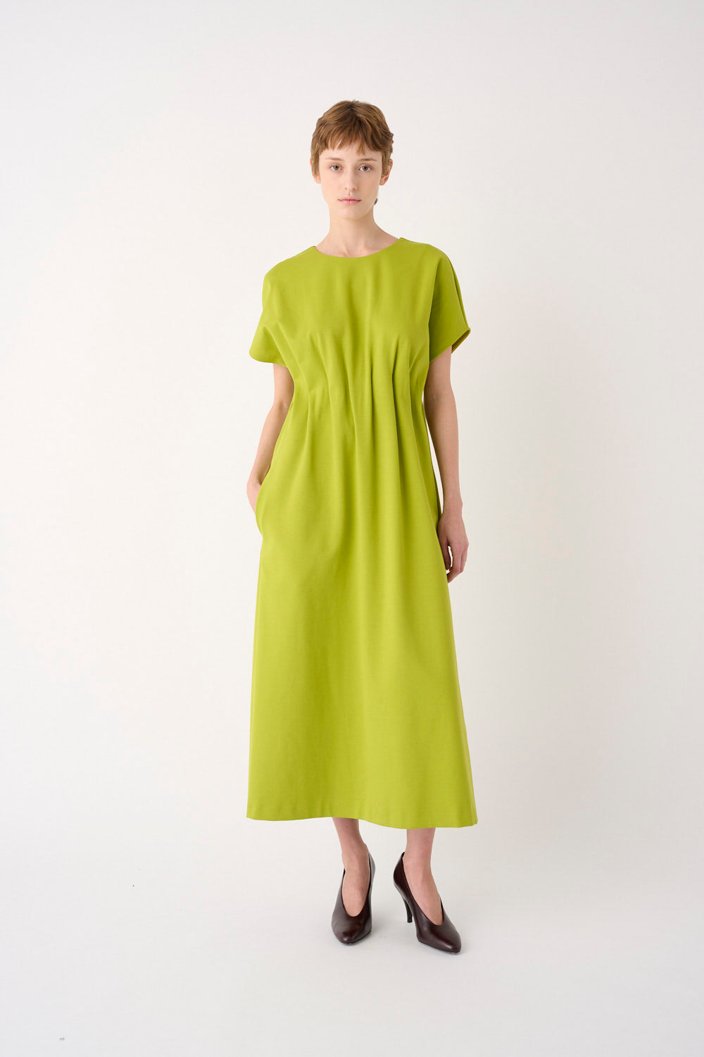 meimeij green dress M6FA01 shop at macbees killarney