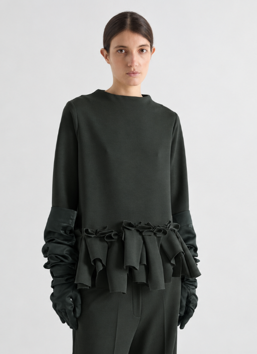 MEIMEIJ GREEN BLOUSE M6ID09 226