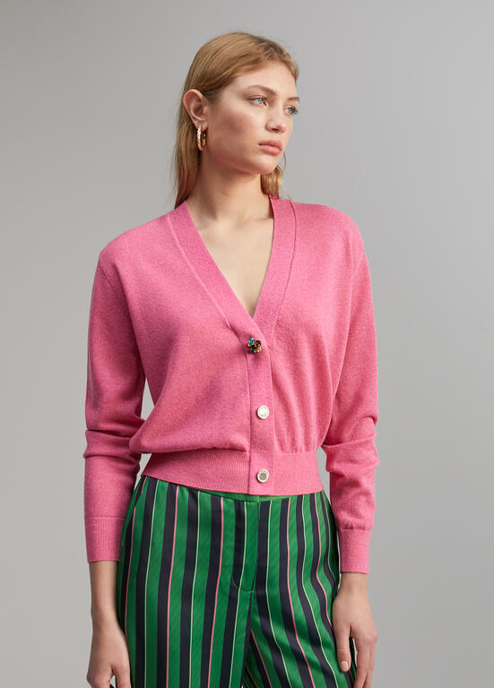 LOLA CASADEMUNT VNECK CARDIGAN 2411007 224