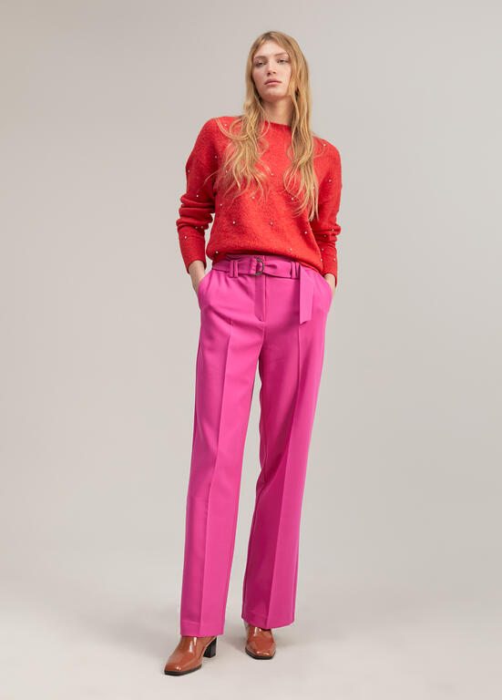 LOLA CASADEMUNT WIDE LEG TROUSERS 2414005 224