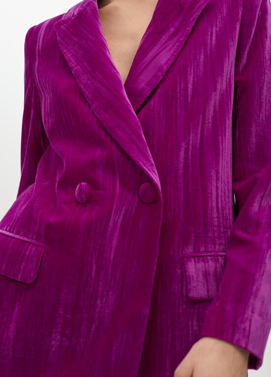 LOLA CASADEMUNT PINK VELVET BLAZER 2502009 225