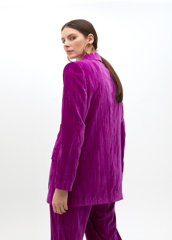 LOLA CASADEMUNT PINK VELVET BLAZER 2502009 225