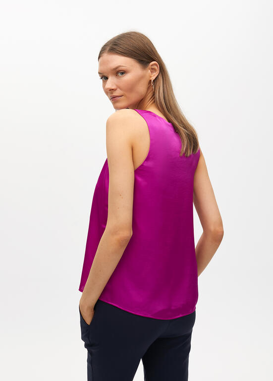 LOLA CASADEMUNT PINK SATIN CAMI TOP 2515008 225