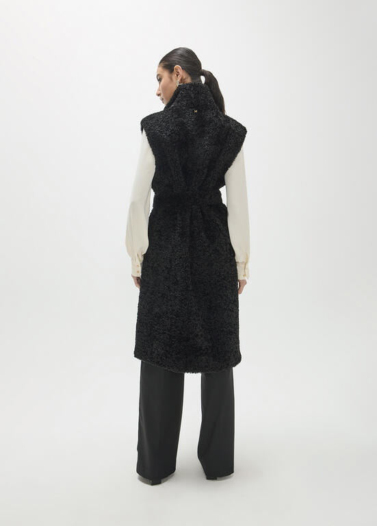 LOLA CASADEMUNT MAITE BLACK GILET MF2601008 226