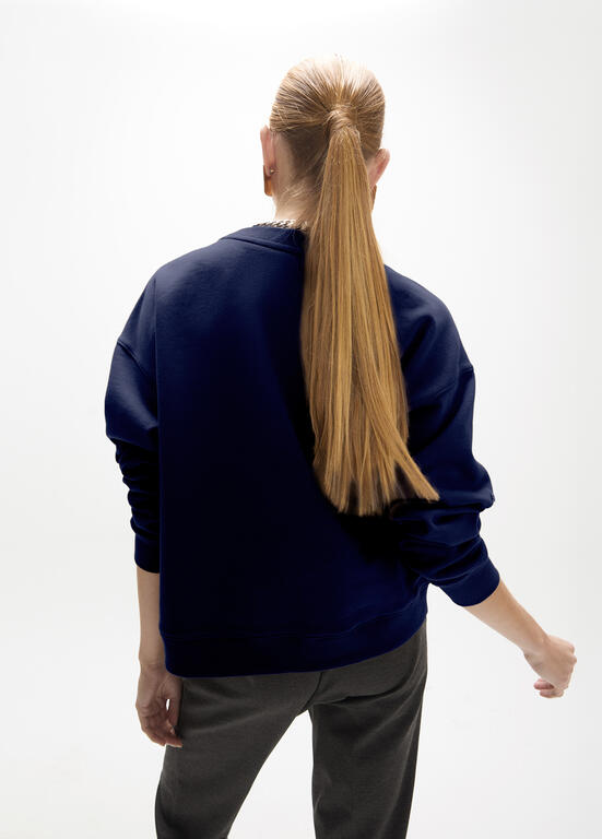 LOLA CASADEMUNT MAITE NAVY SWEATSHIRT MF2611028 226