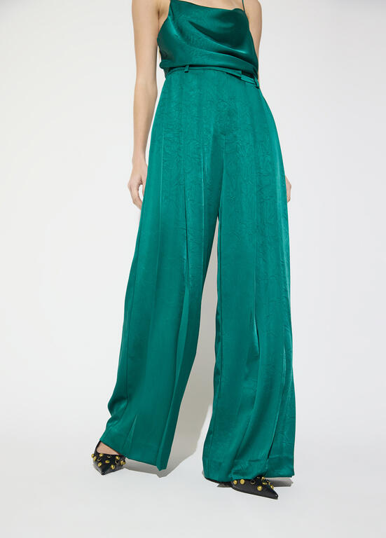 LOLA CASADEMUNT MAITE GREEN TROUSERS MF2614006 226