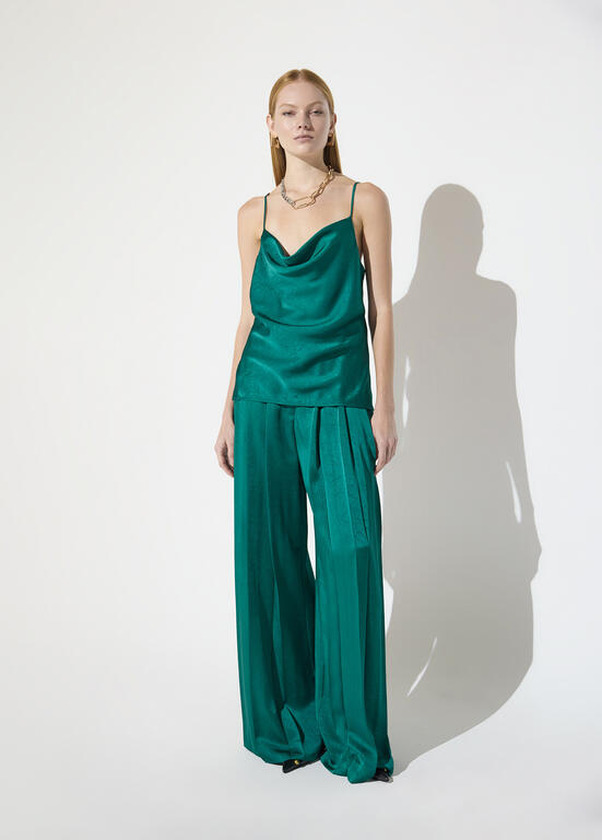 LOLA CASADEMUNT MAITE GREEN CAMI MF2615007 226