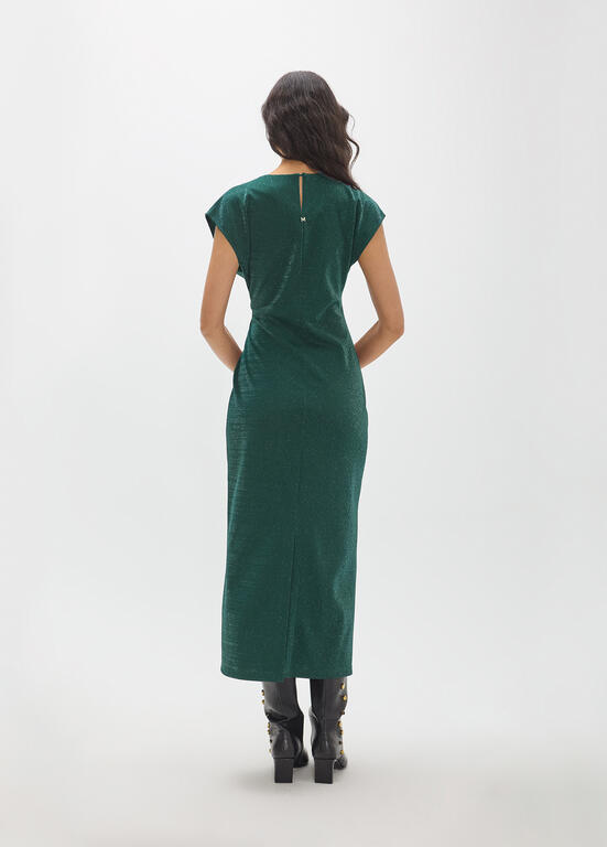 LOLA CASADEMUNT MAITE GREEN DRESS MF2616007 226