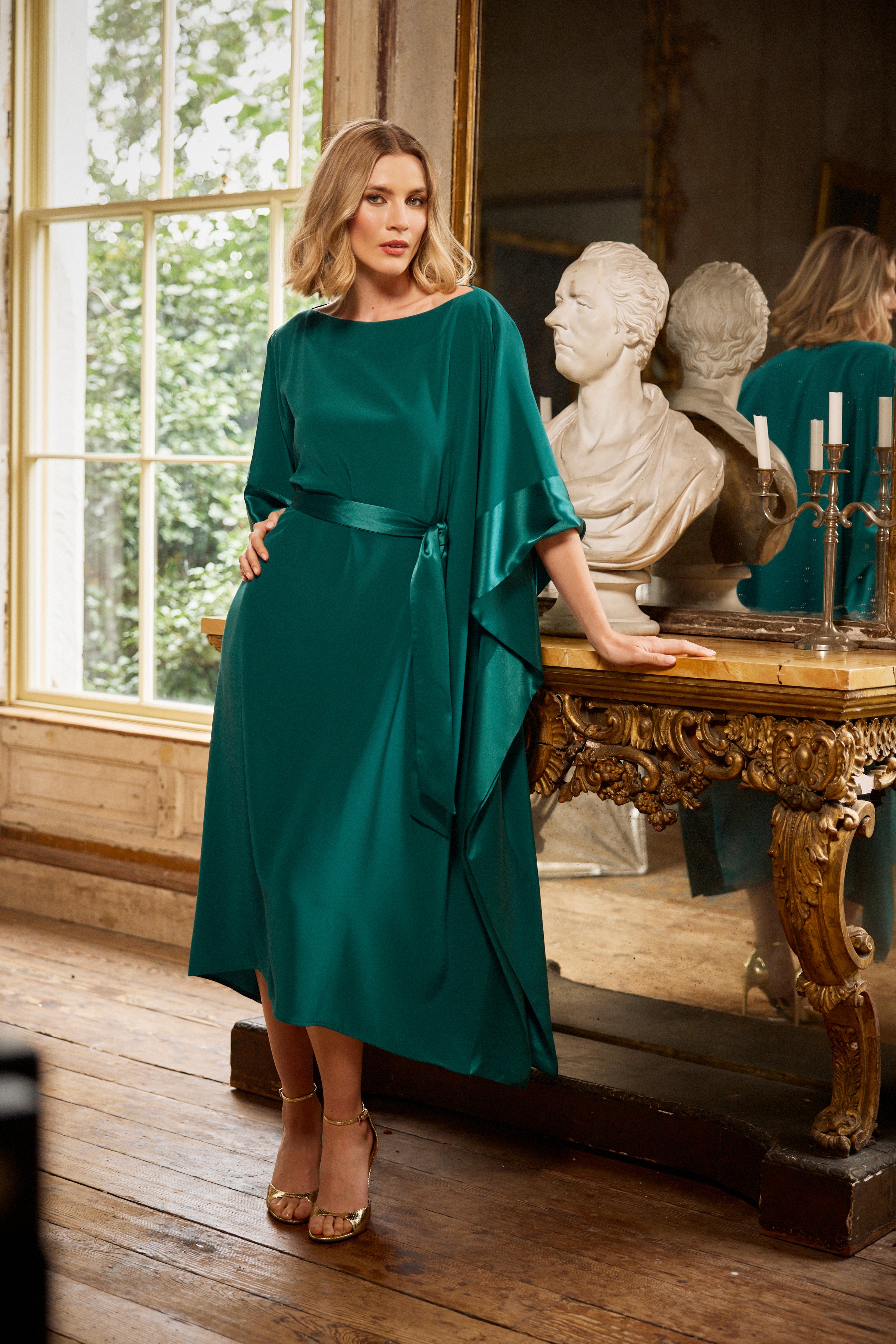 MONESSA JOAN GRAINNA TEAL DRESS 225