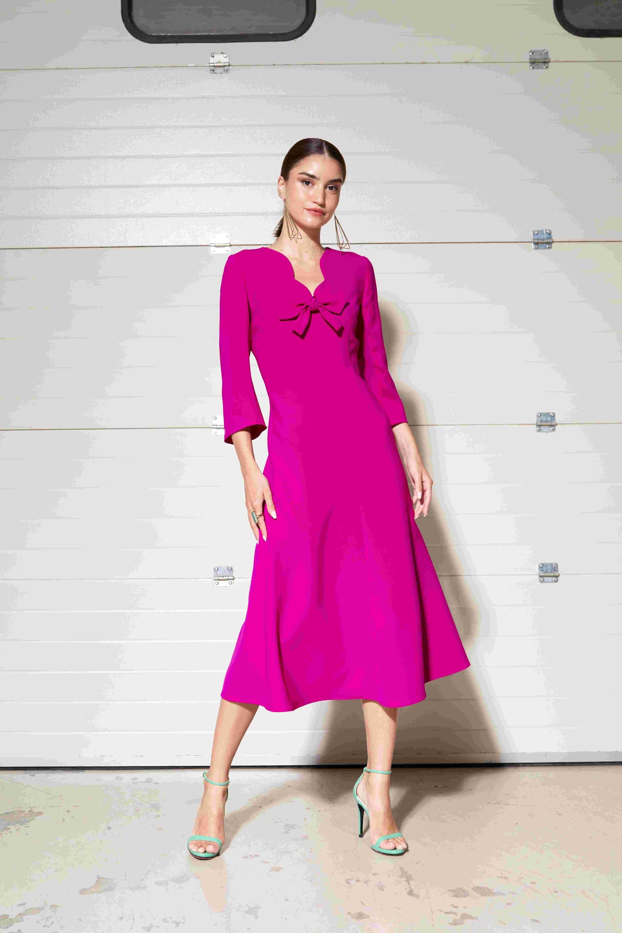 moskada pink dress 8111col015Magenta shop macbees killarney ireland 