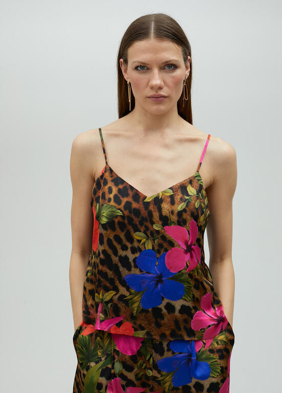 LOLA CASADEMUNT ANIMAL PRINT TOP 2515034 125