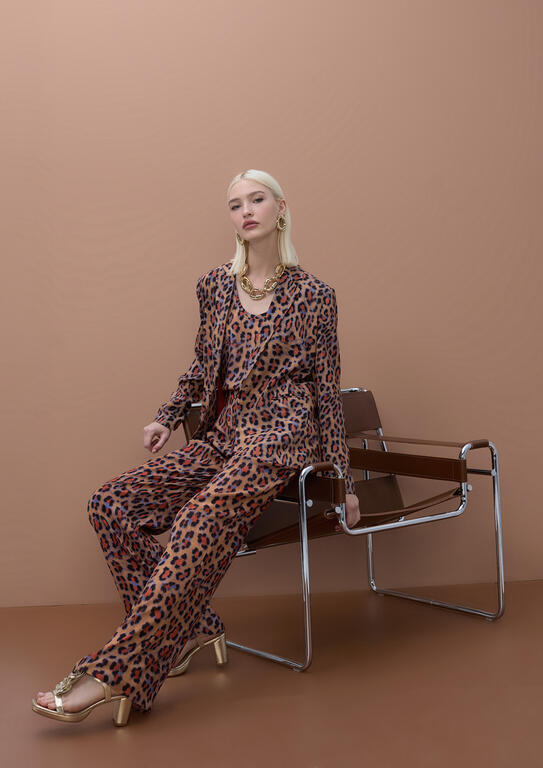 LOLA CASADEMUNT MITE ANIMAL  ANIMAL PRINT JACKET MS2602005 126