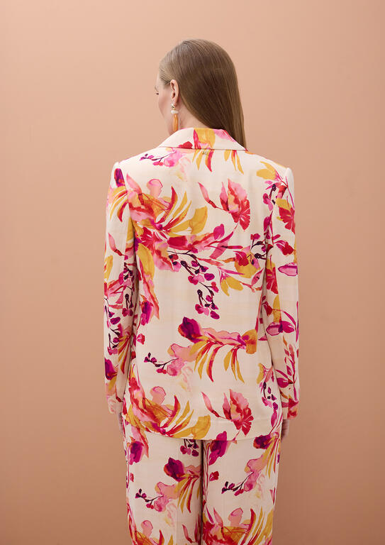 LOLA CASADEMUNT MITE PINK PRINTED BLAZER MS2602012 126