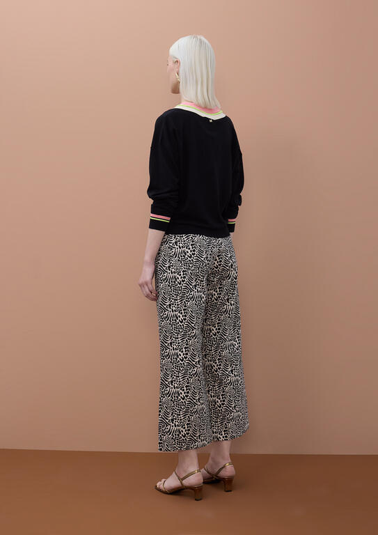 LOLA CASADEMUNT MITE BLUE  V-NECK SWEATER  MS2611001 126