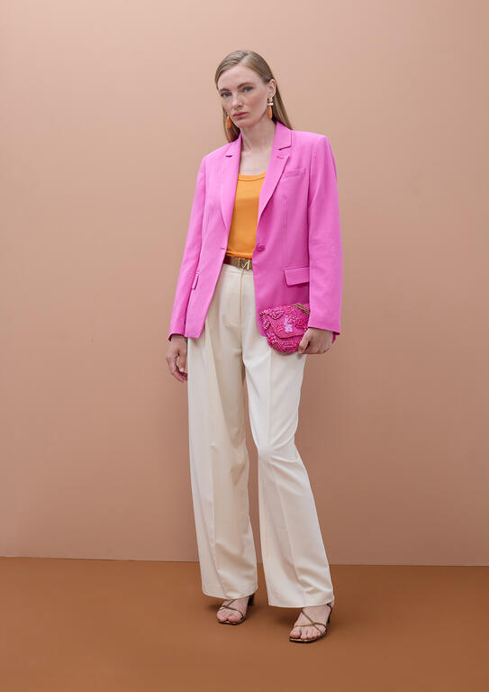 LOLA CASADEMUNT MITE CREAM WIDE-LEG TROUSERS MS2614007 126