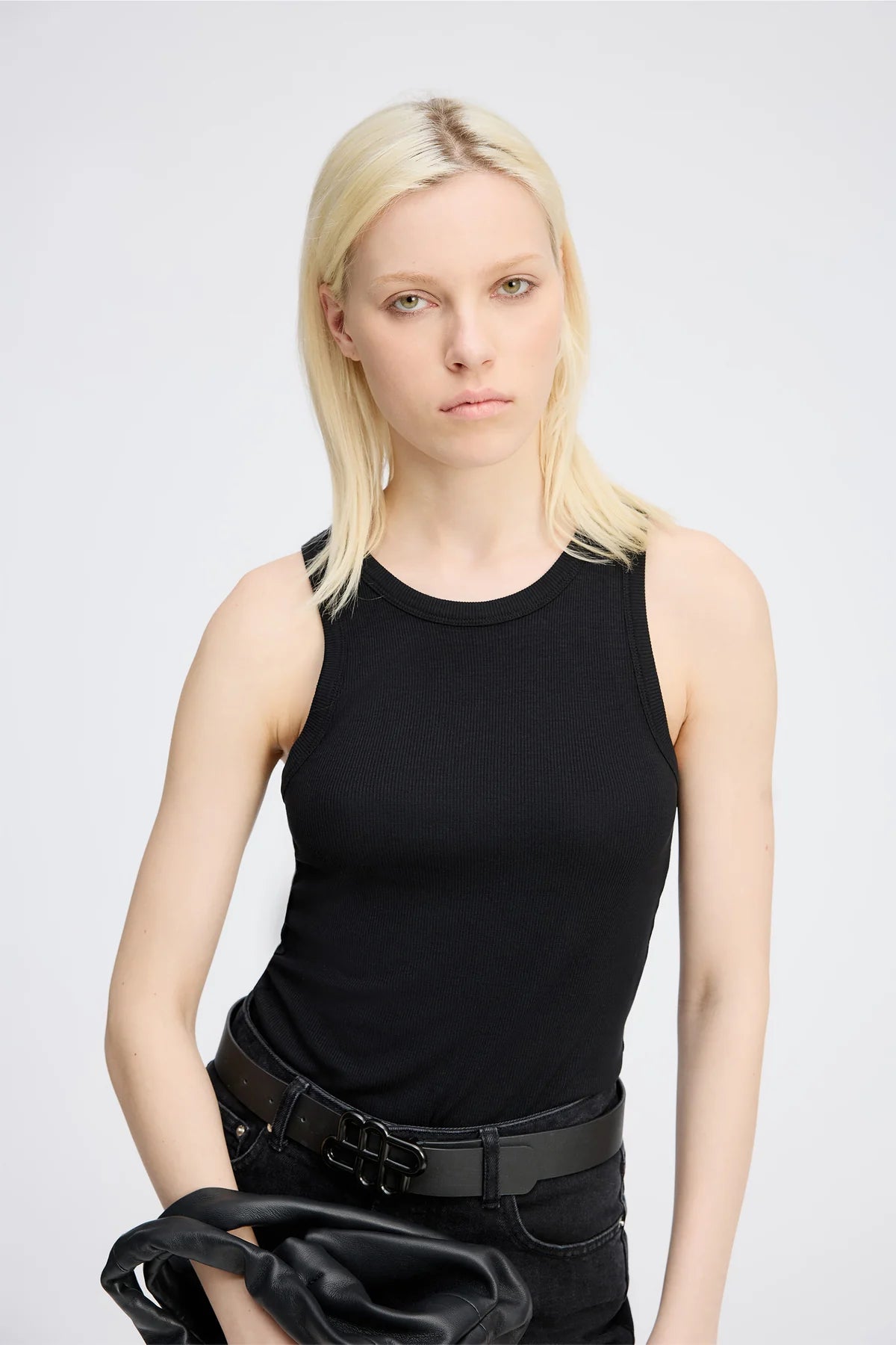 munthe black tank top stocked at macbees ireland 