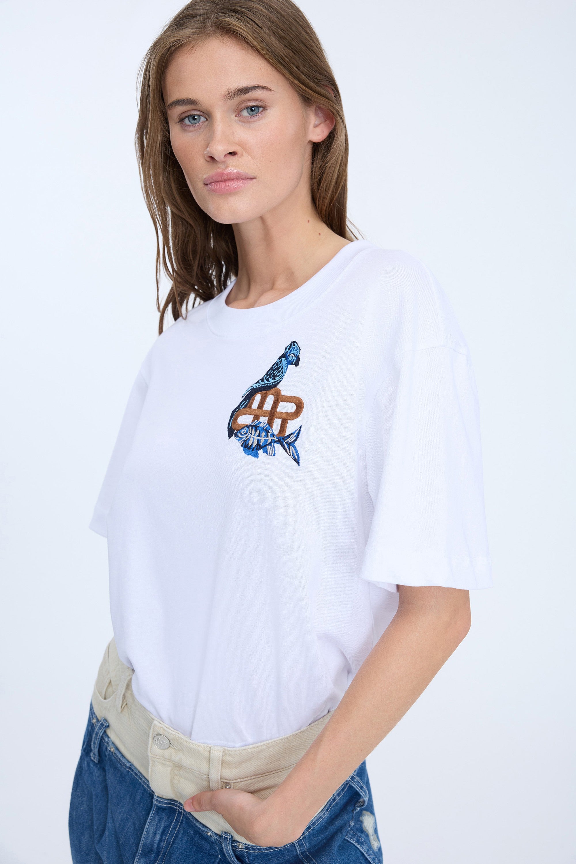 munthe white tshirt stocked at macbees ireland 